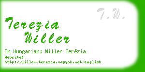 terezia willer business card